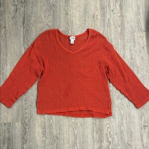 Chico's Vibrant Red Long Sleeve Top
